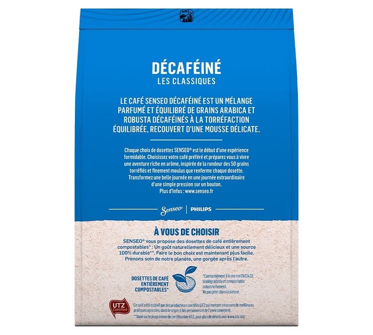 40 dosettes souples décaféiné - SENSEO