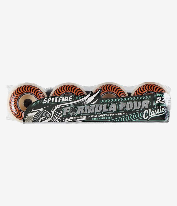 Spitfire Formula Four Classic Rollen (natural orange) 53 mm 97A 4er Pack