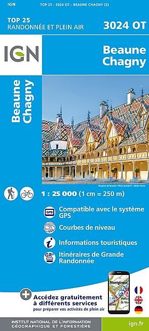 IGN - TOP25 3024OT BEAUNE CHAGNY 1 25 000