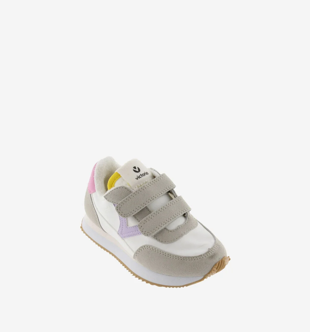 ASTRO SCRATCH CONTRASTE Baskets détails couleur pour enfant LILA