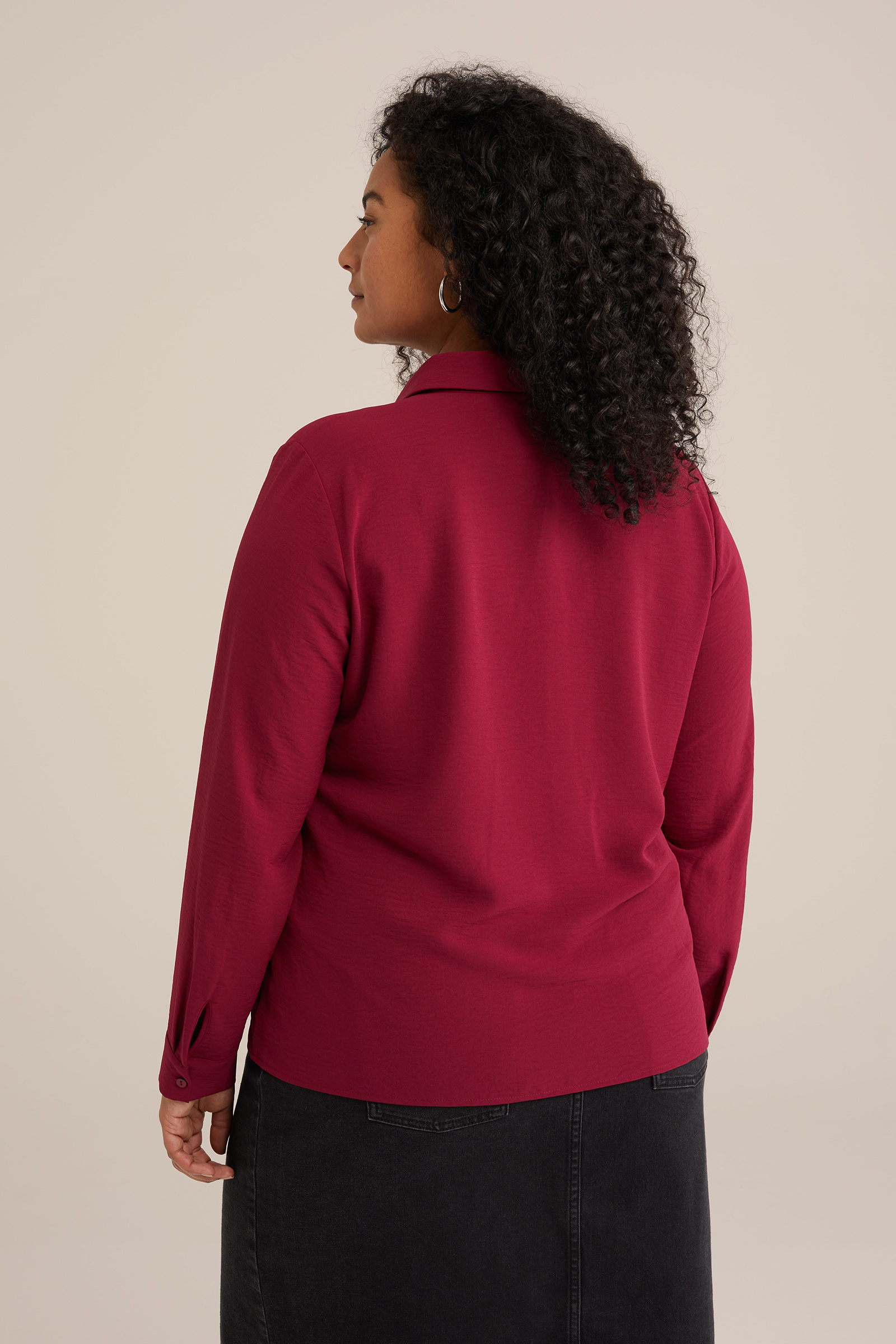 blouse - Curve WE Fashion Rood