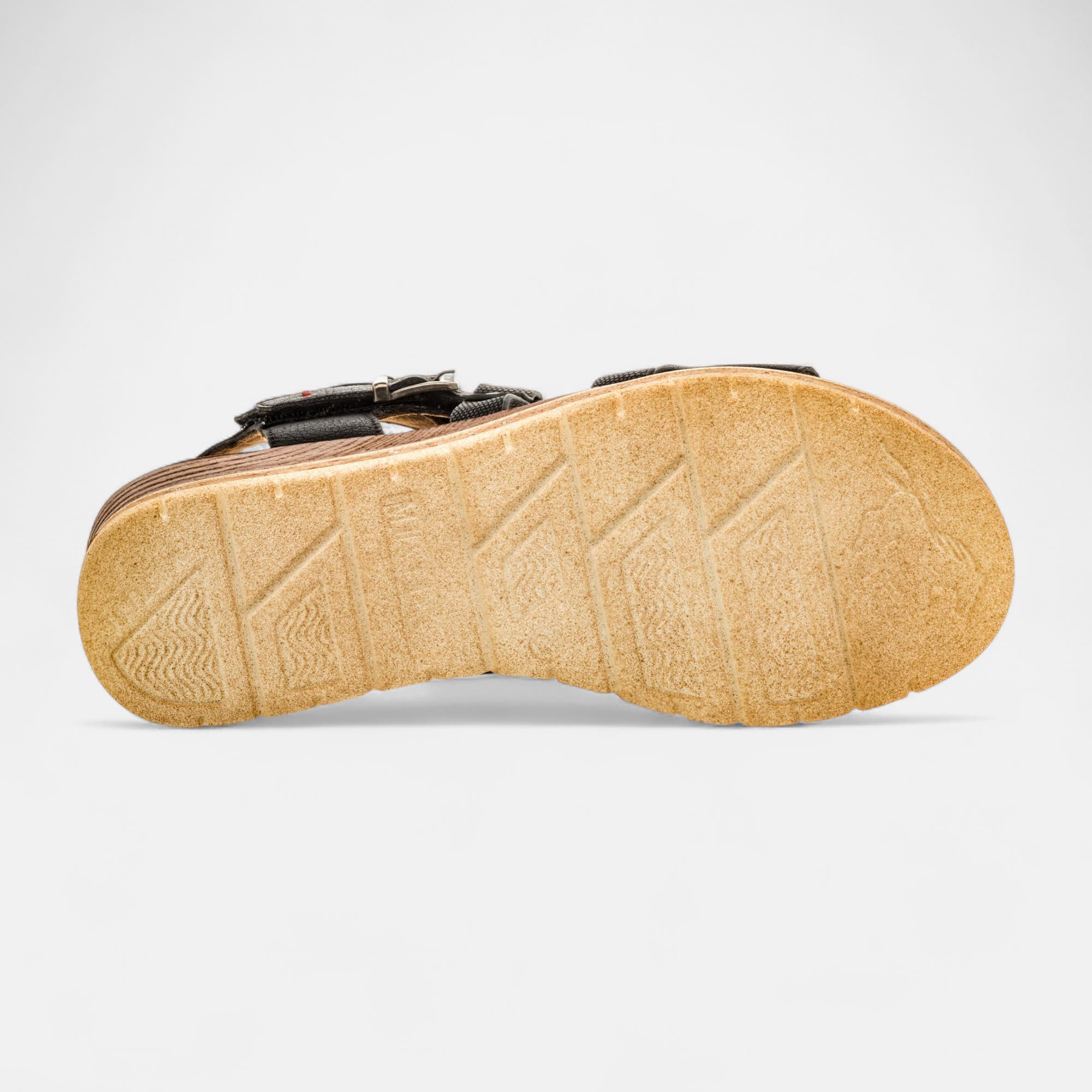 Nu-pieds à talon compensé Femme noir
