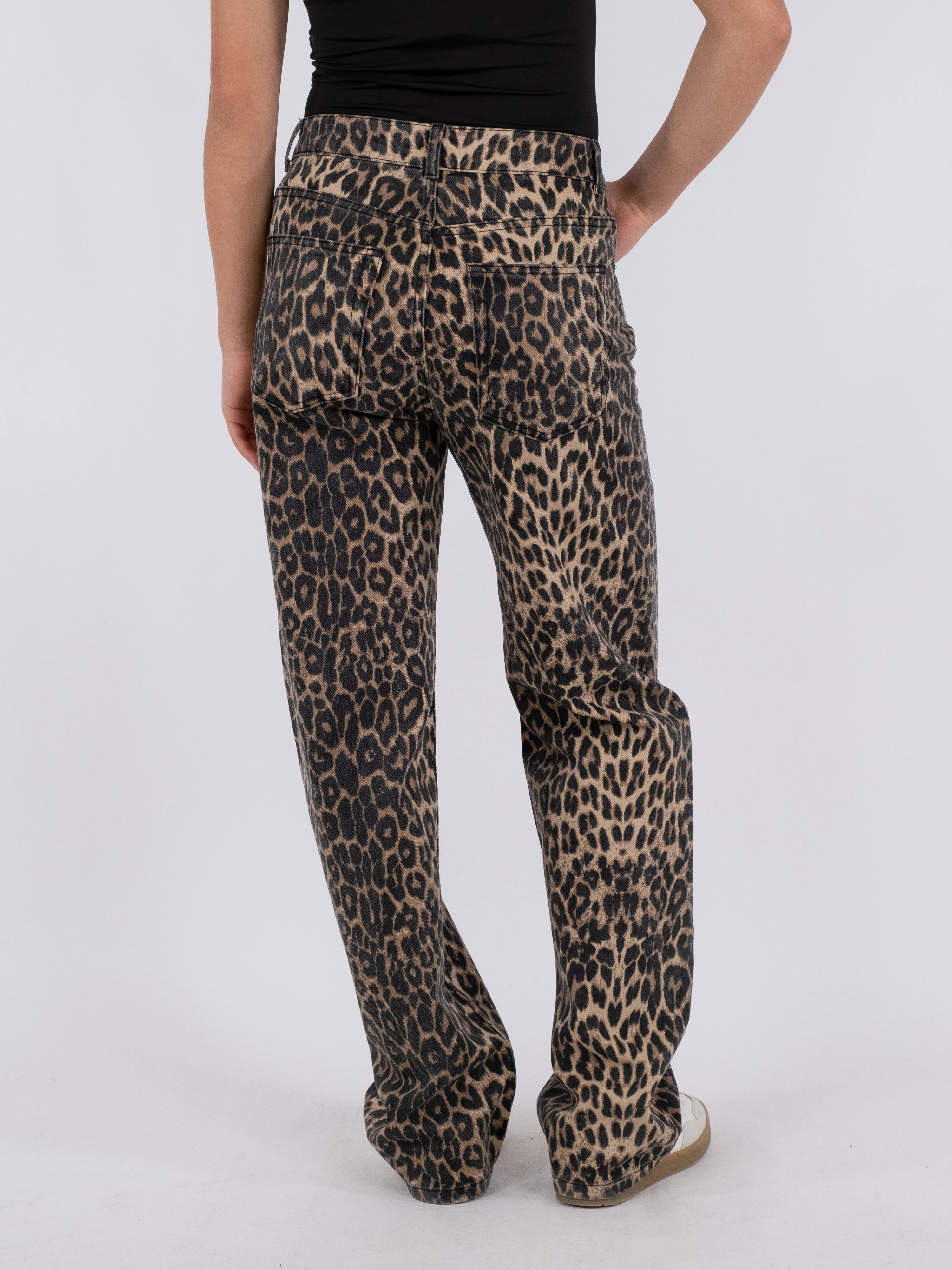 Neo Noir  Simona straight leg jeans - Leopard