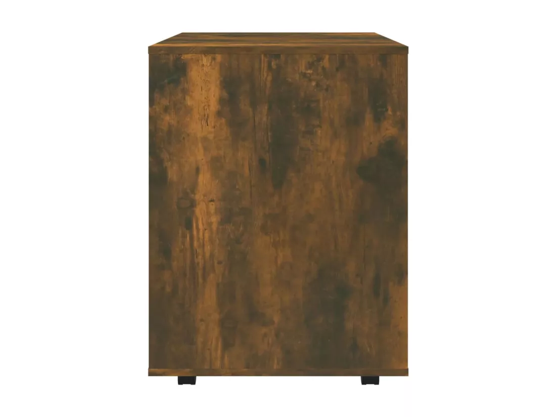 Armoire roulante Chêne fumé 60x53x72 cm Bois d'ingénierie