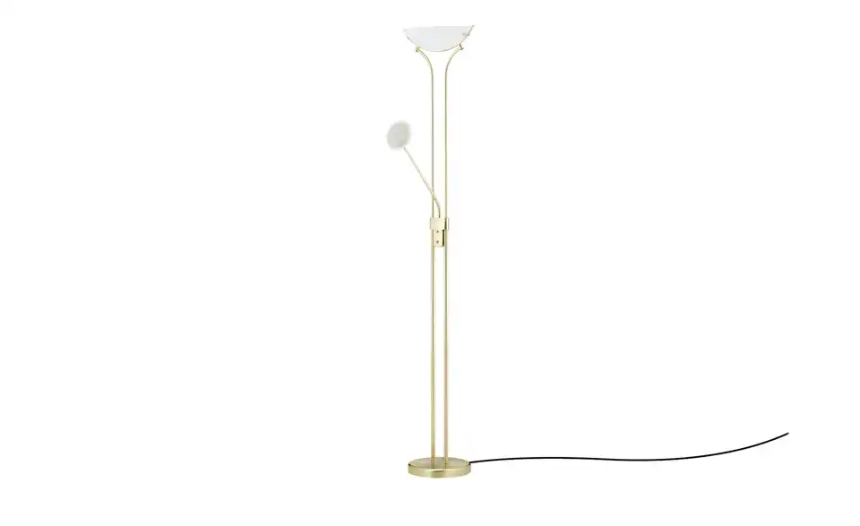 KHG LED Fluter 2-flammig matt, messingfarben