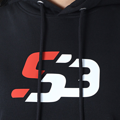 Robe Sweat Capuche Femme Logo Noir