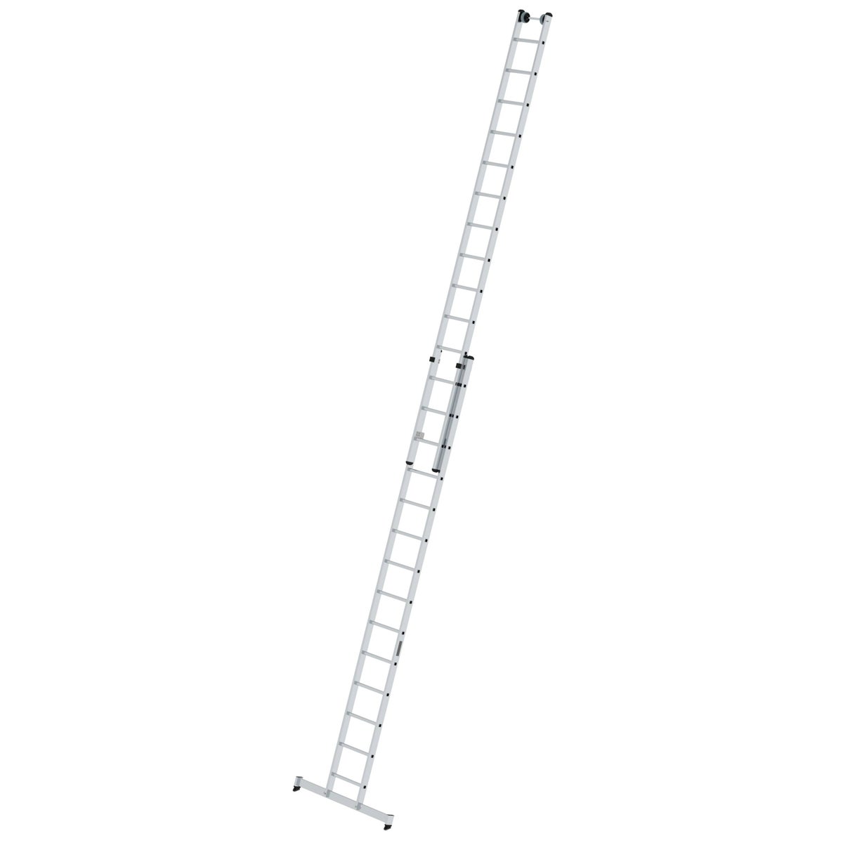 PROREGAL 2-delige sportschuifladder met dwarsbalk, 2 x 14 sporten
