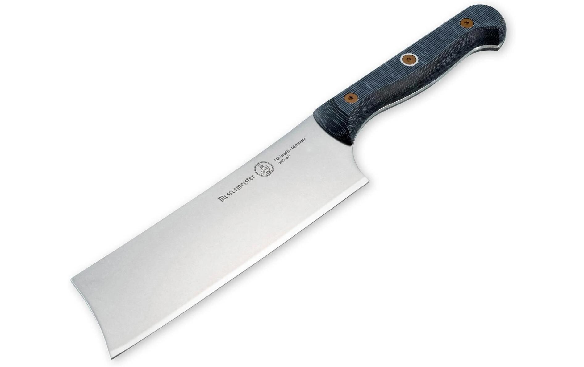 Küchenmesser Custom 16.5 cm, Grau/SchwarzTraditionelles japanisches Küchenmesser Nakiri