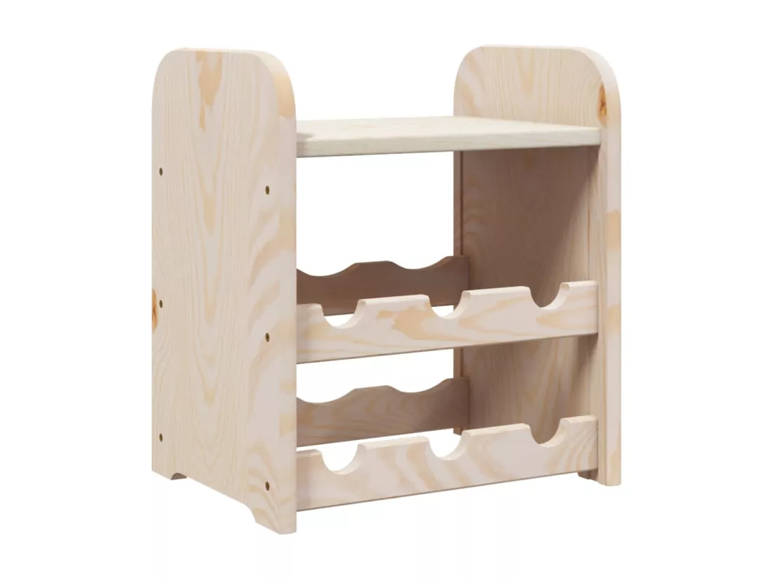 Casier à vin avec panneau supérieur 33x25x37 cm bois pin massif