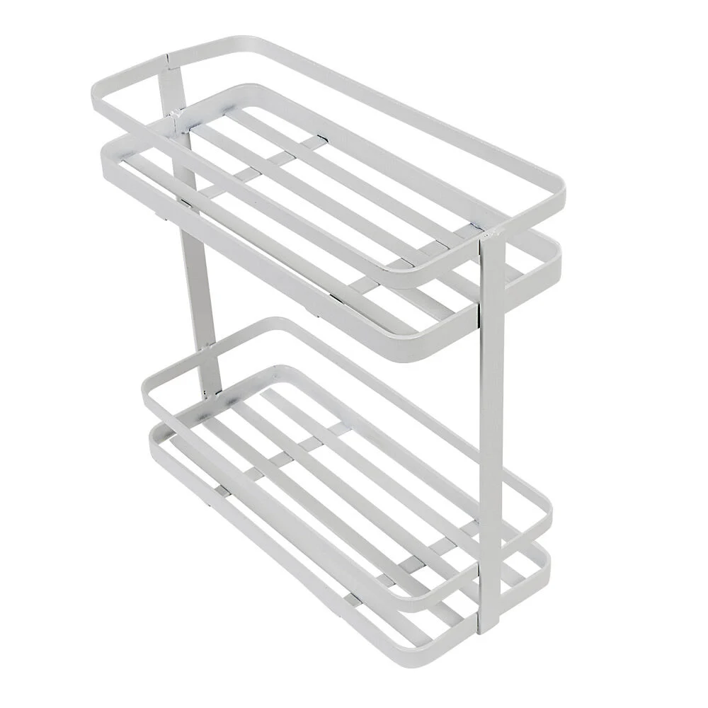 Étagère de cuisine design filaire métal blanc à poser