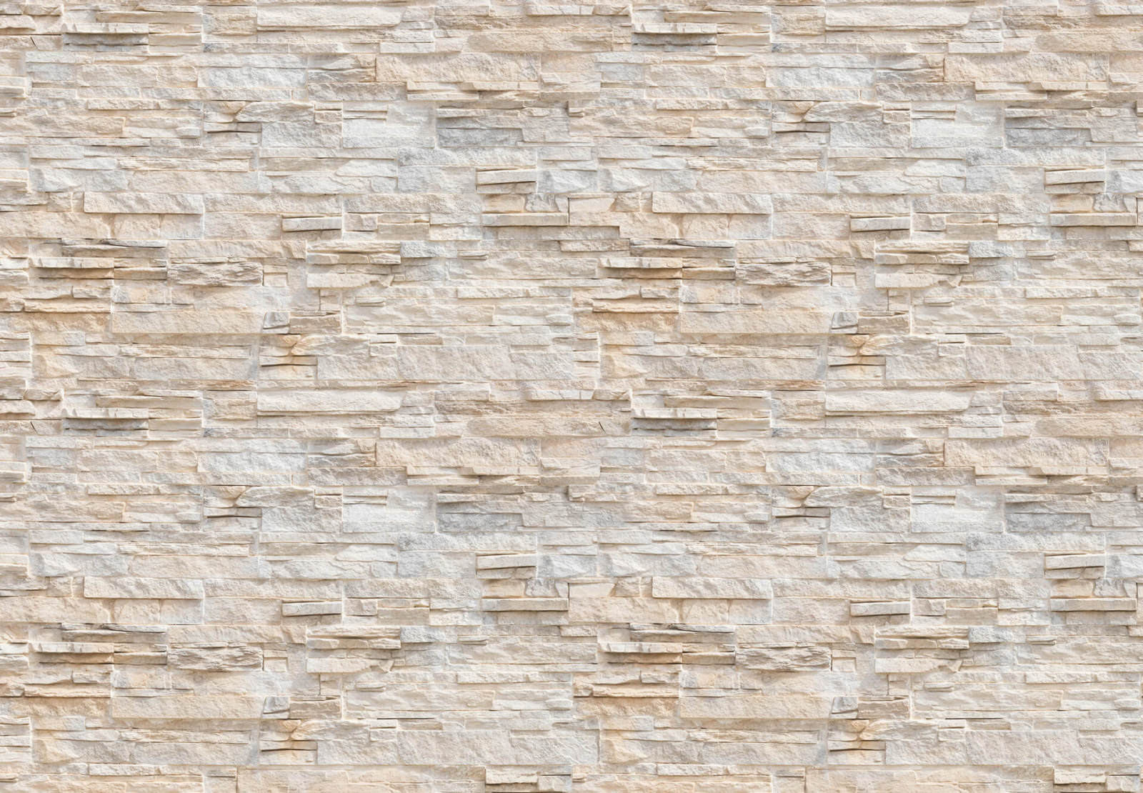 Fototapete DESIGNWALLS 2.0 - beige/creme-weiß - Steinwand - 2,5 Meter