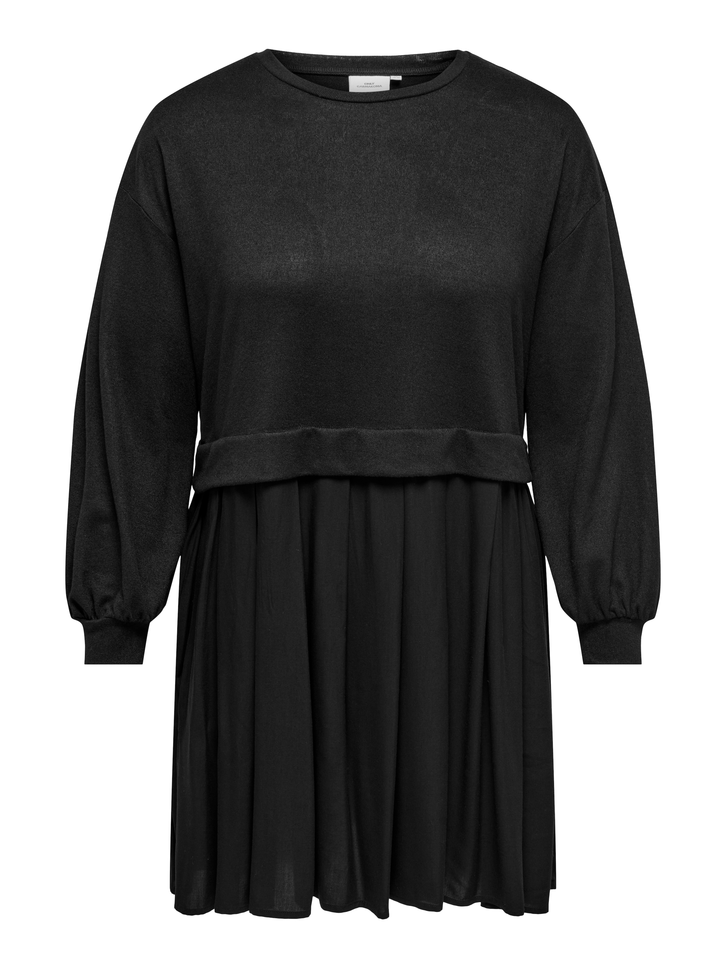ONLY CARMAKOMA Jerseykleid »CARUMA ALBA L/S MIX KNEE DRESS JRS« Sommerkleid
