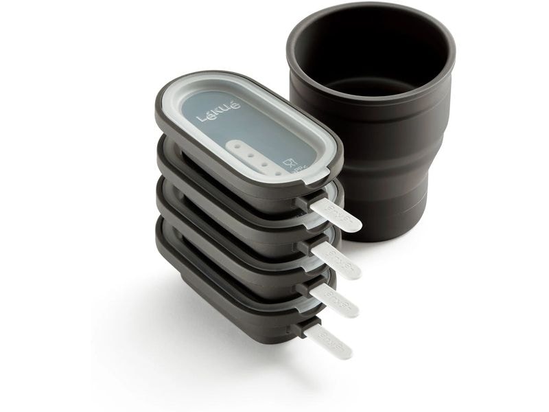 Lékué Glaceform Silikon, 4er Set Set zur Herstellung von hausgemachtem Eis