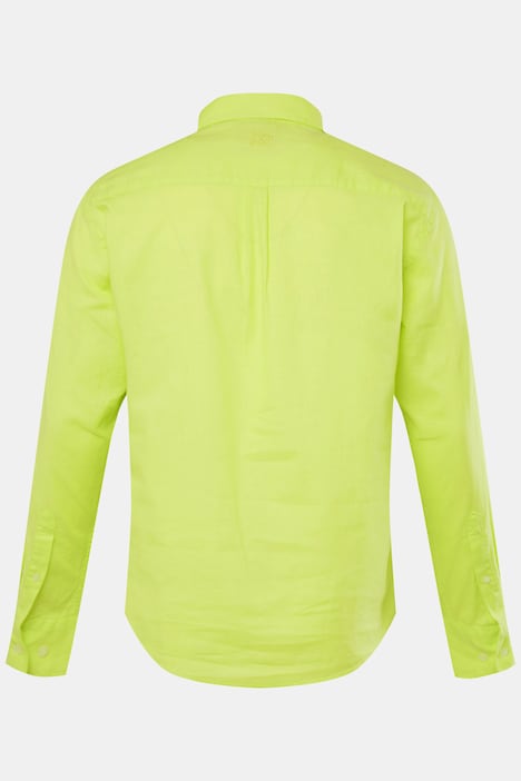 Leinenmixhemd, Langarm, Buttondown-Kragen, Modern Fit