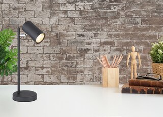 GLOBO Retrofit LED Tisch Leselampe ROBBI schwarz