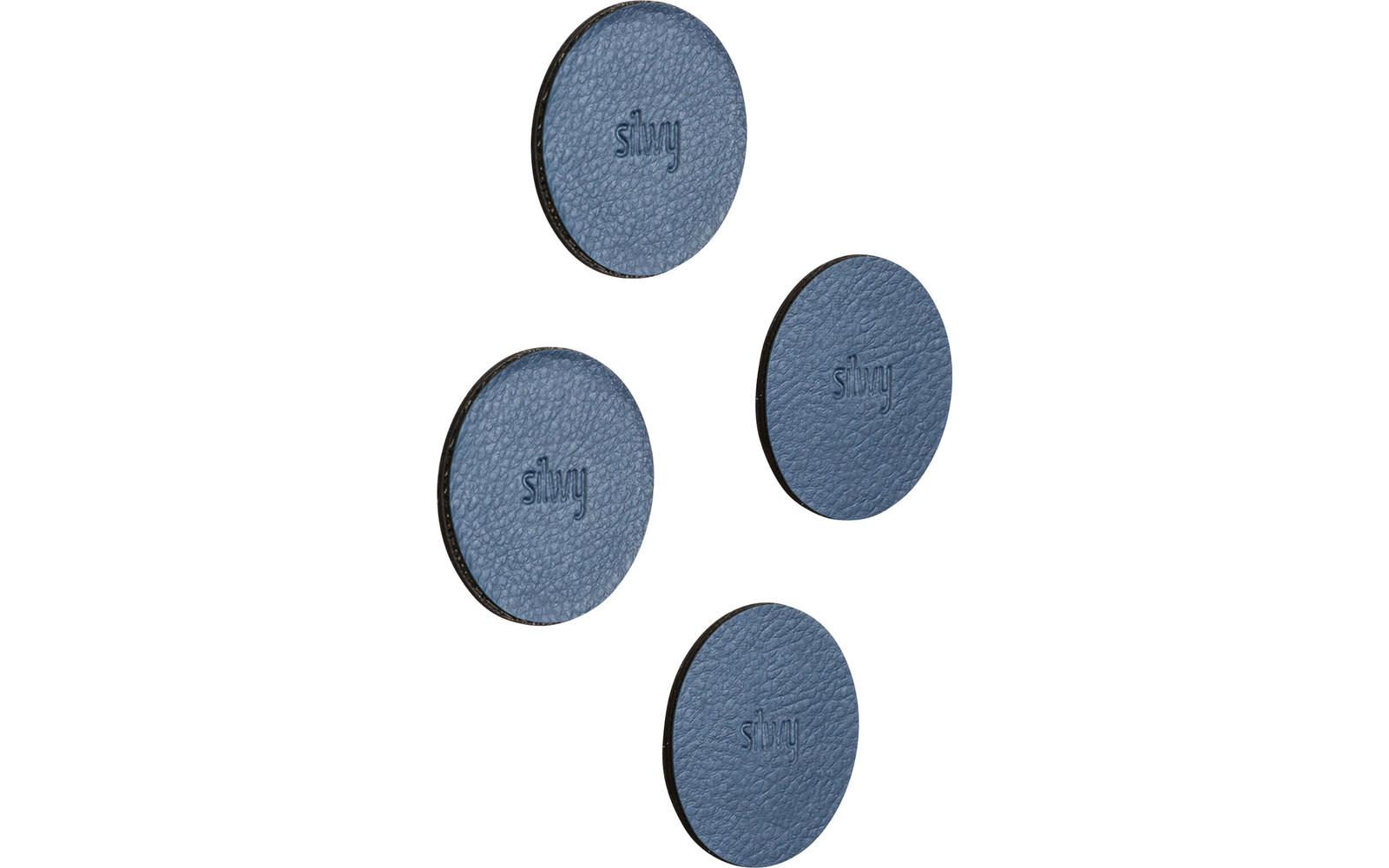 silwy® Magnet-Pads 6,5 cm 4er Set blau