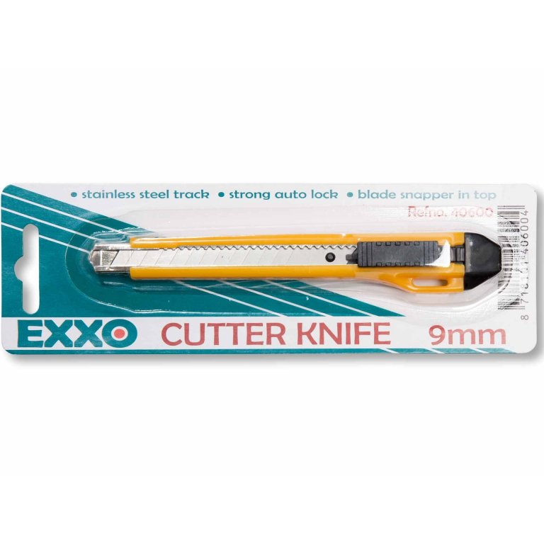 Cutter für 9 mm Klingen mit Auto Stop Arretierung