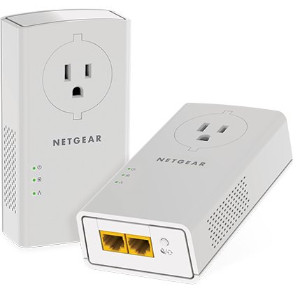 NETGEAR PLP2000-100FRS Adaptateur réseau CPL 2000 Mbit/s Ethernet/LAN Blanc 2 pièce(s)