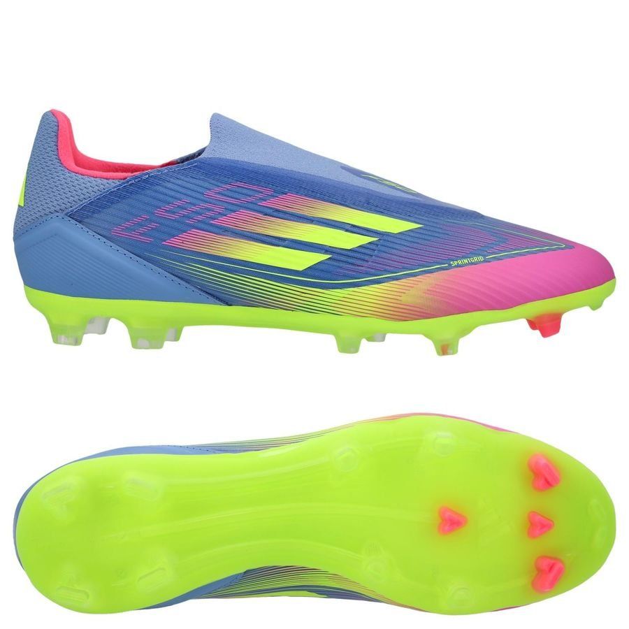 adidas F50 League Laceless FG/AG Celestial Victory - Blue Fusion/Lucid Lemon/Lucid Pink