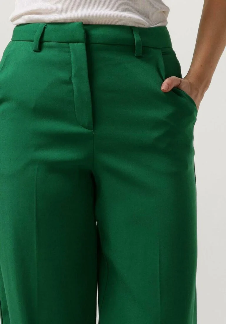 MINUS groene minus pantalon livina straight leg pant