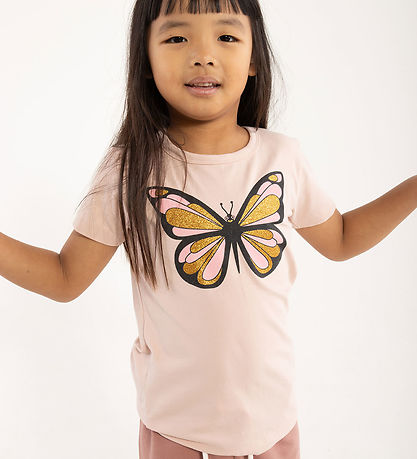 ANIMAL T-Shirt - AnimalGrowl - Lt Rose Schmetterling