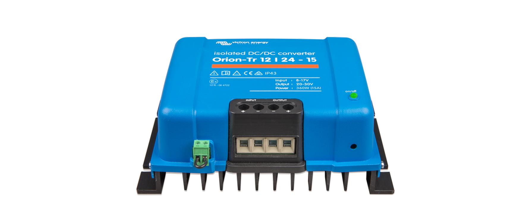 DC/DC Spannungs-Wandler Orion-Tr 12-24 V, 15A 360 W<br>IP43 DC-DC Konverter, isoliert