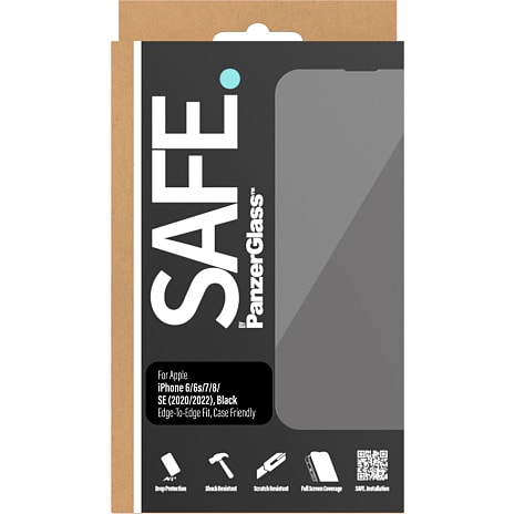 SAFE. by PanzerGlass skærmbeskyttelse iPhone 6/6s/7/8/SE (2020/22)