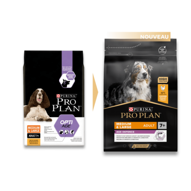 Croquettes Pro Plan Medium & Large Senior Adult 7+ OptiAge