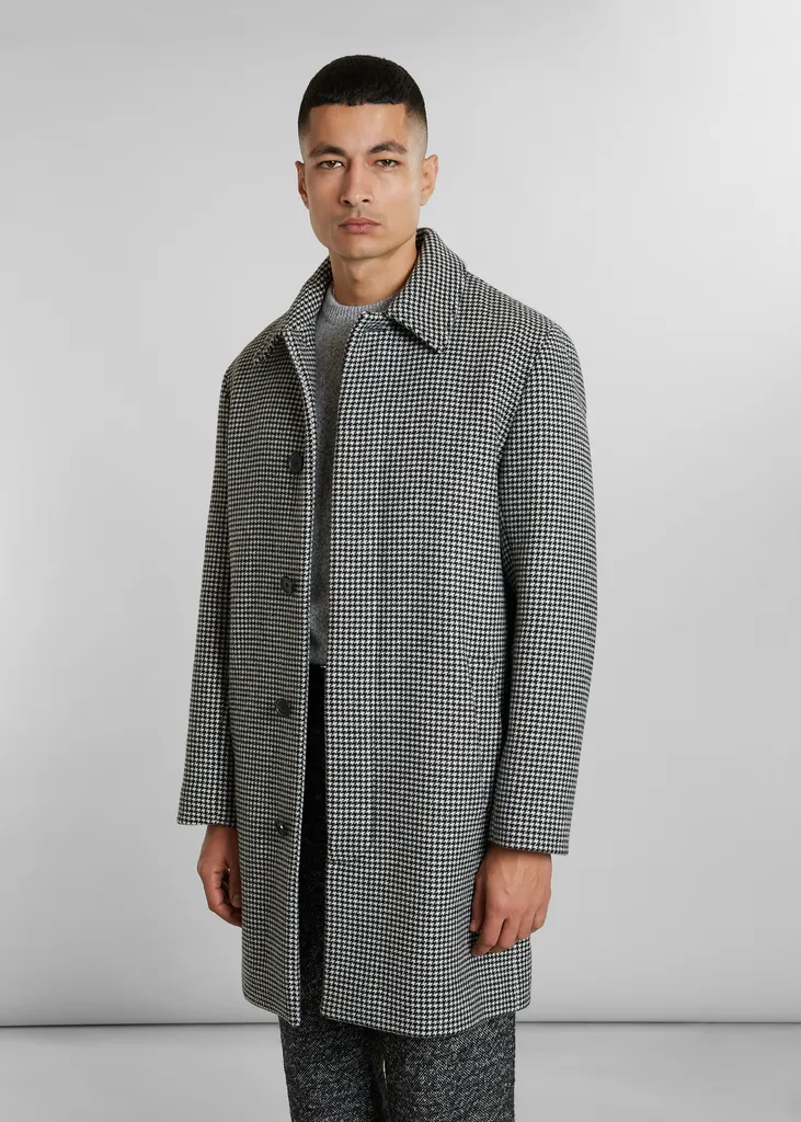 Manteau droit en laine fabriqué en France L'Exception Paris