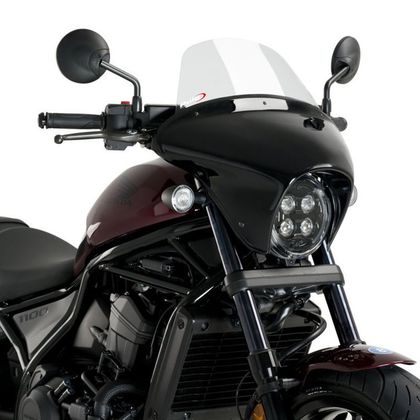 Tête de fourche Puig BATWING SML TOURING NOIR MAT - Uni