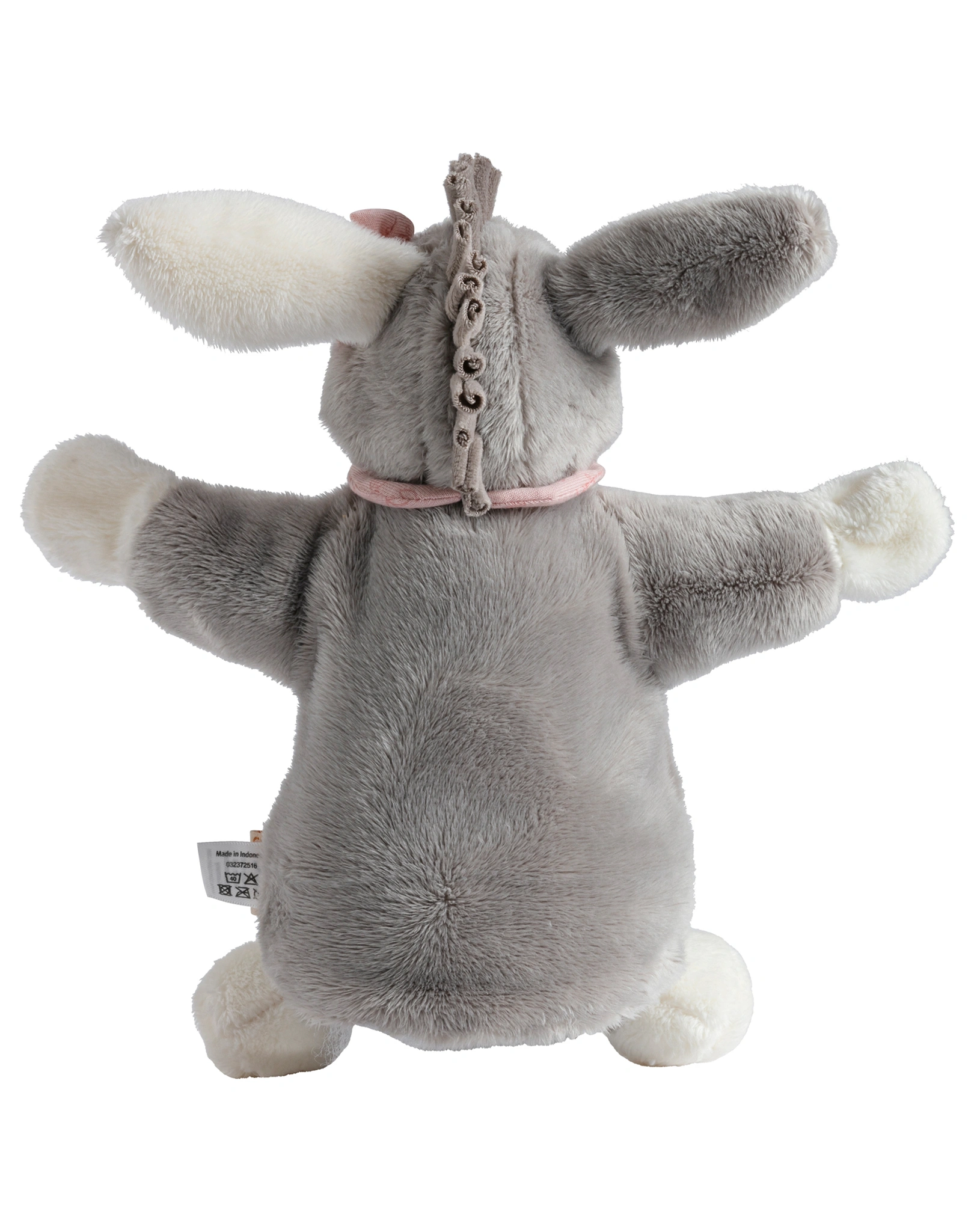 Handpuppe EMMI GIRL (34cm) mit Bubikragen in grau