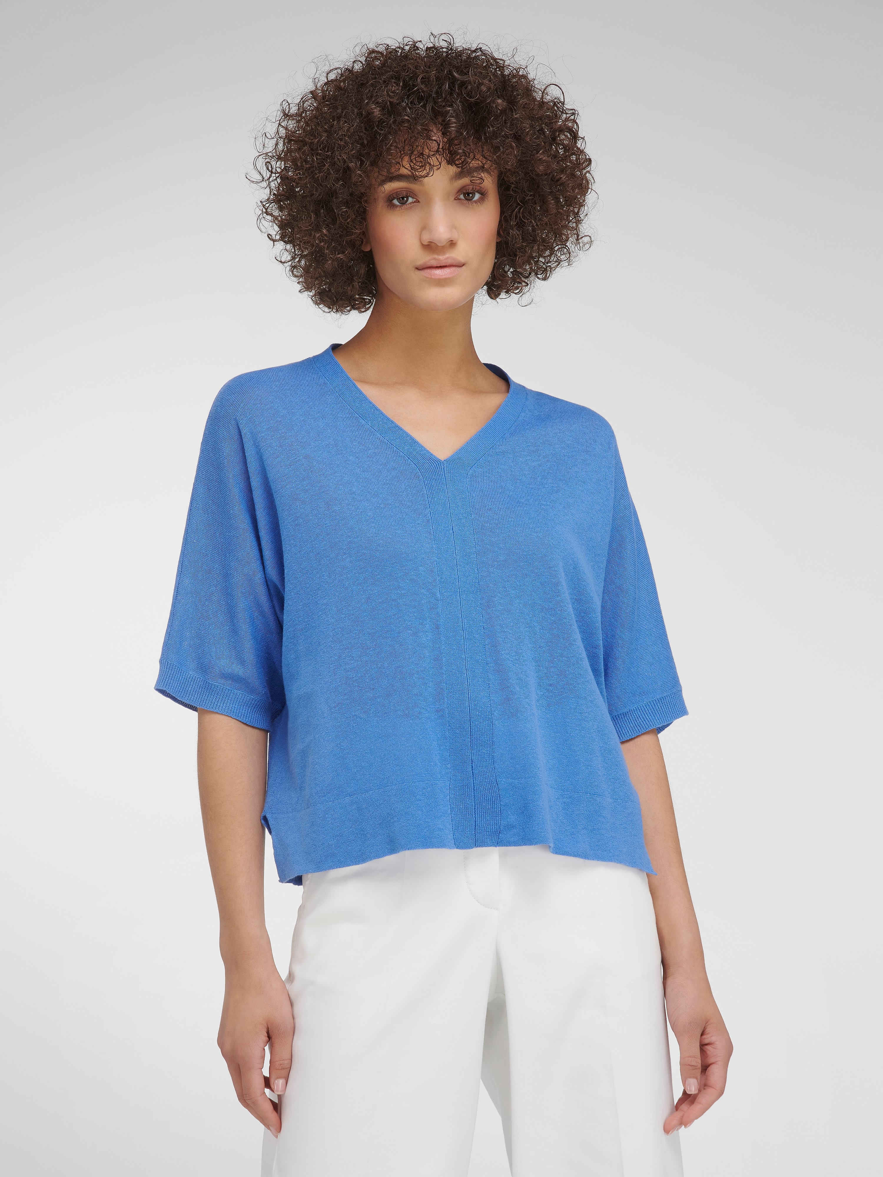 V-Pullover im Oversized-Style