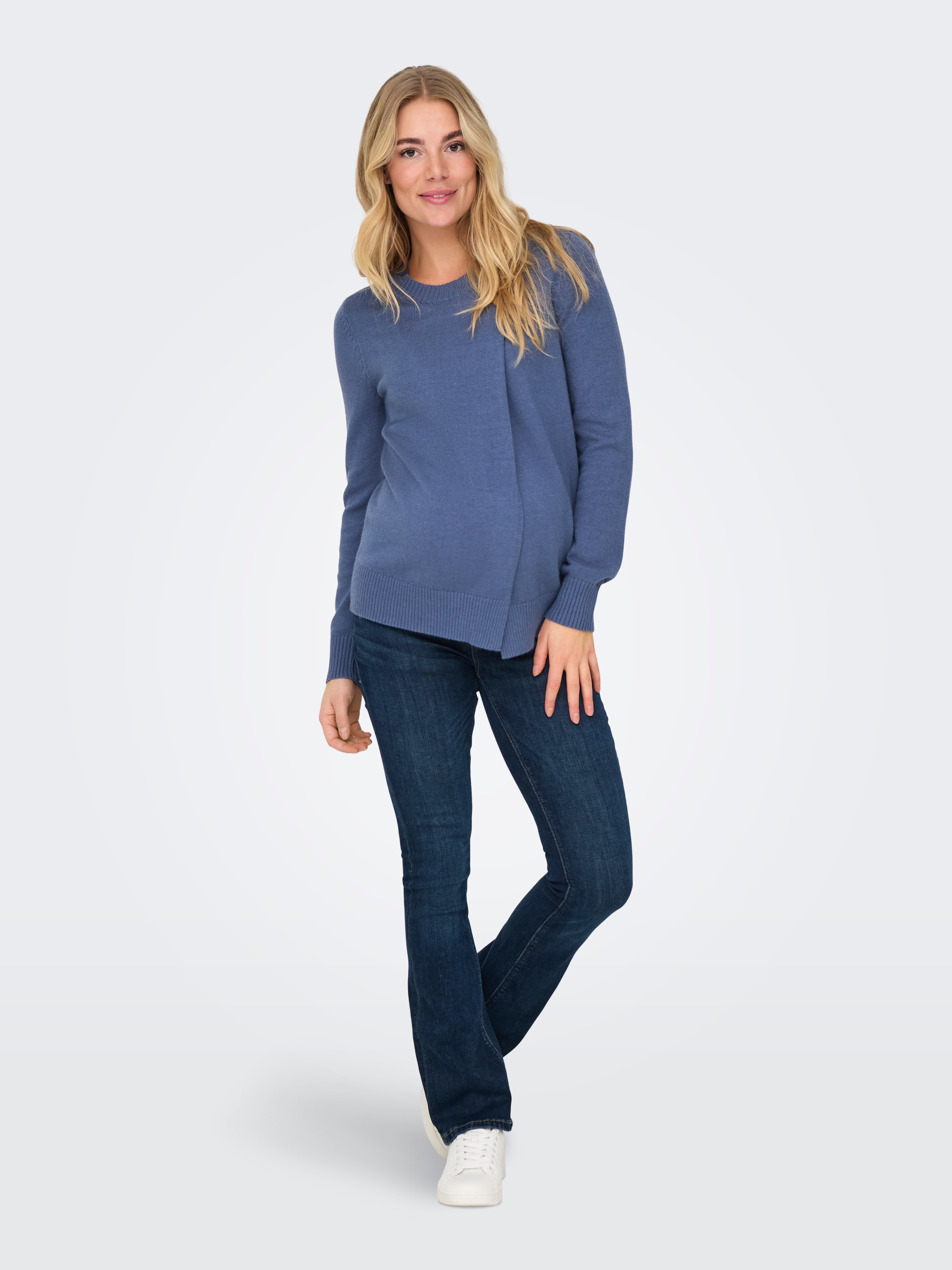 OLMCAPUCINE Strickpullover Vintage Indigo