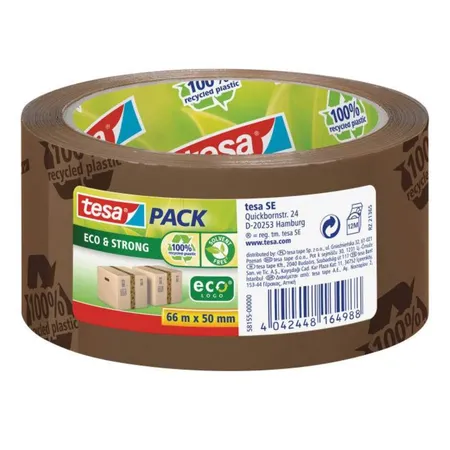 tesa Pack Eco & Strong 66m x 50mm braun bedruckt