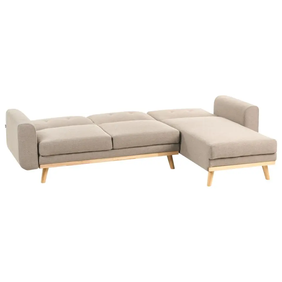 KAARINA - Hoekbank - Lichtbruin - Linkszijdig - Polyester