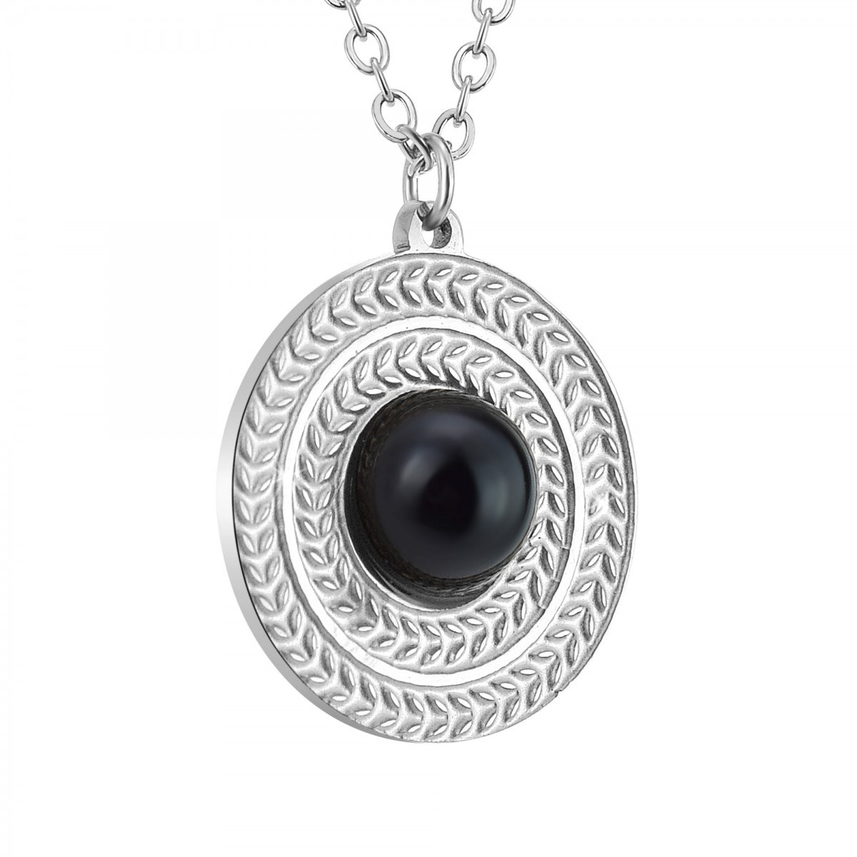 Collier SC Bohème orné d'une obsidienne