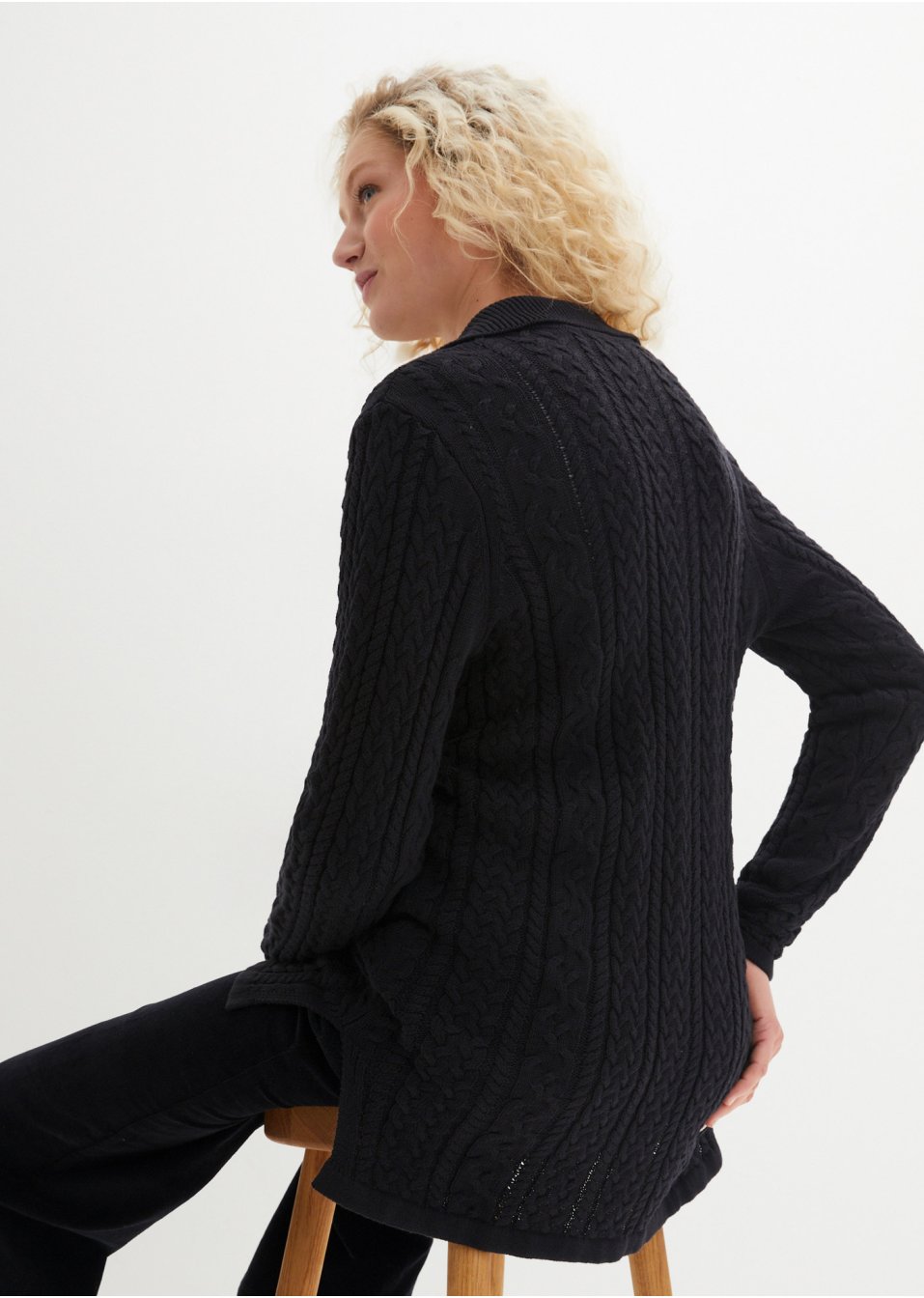 Pull ample en coton avec col polo