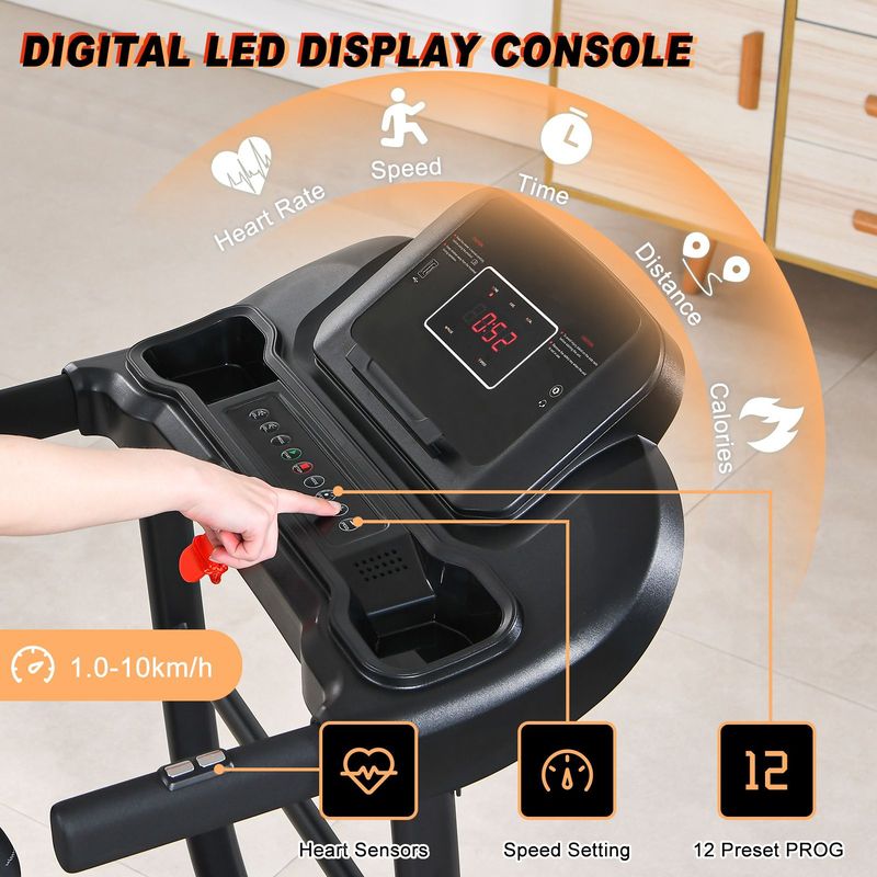 Loopband - Inklapbaar - Tot 10 km/u - Met Bluetooth - 1.5HP Motor