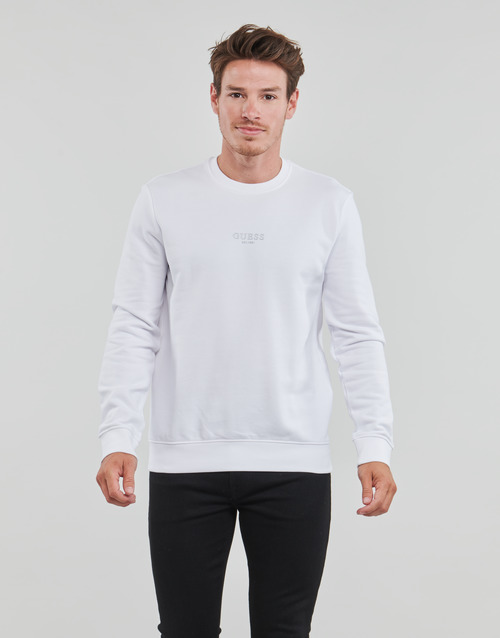 Guess - FEBO CN FLEECE - Blanc
