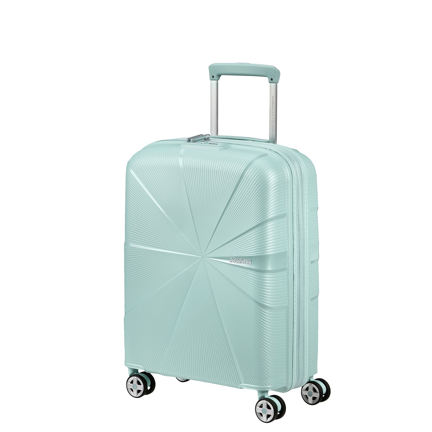 American Tourister Starvibe Spinner 55 EXP met. surf blue