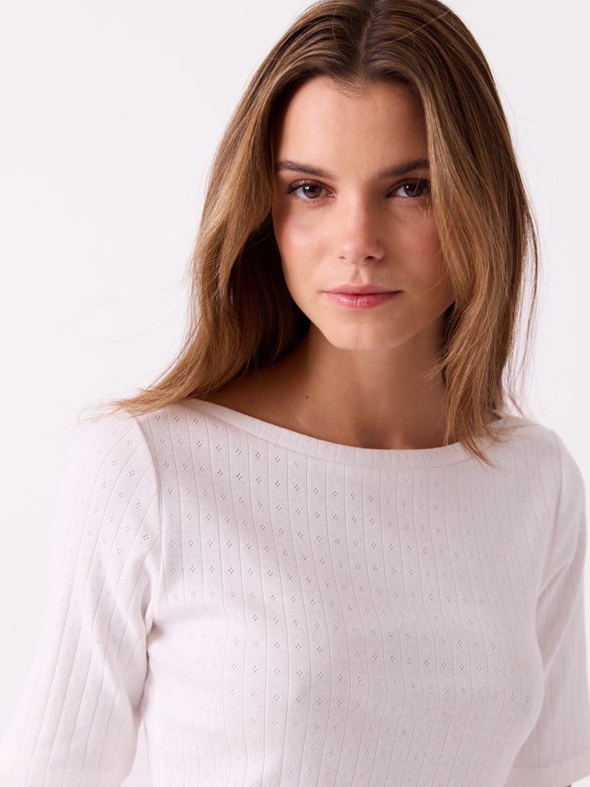 Vilma t-skjorte Bright White