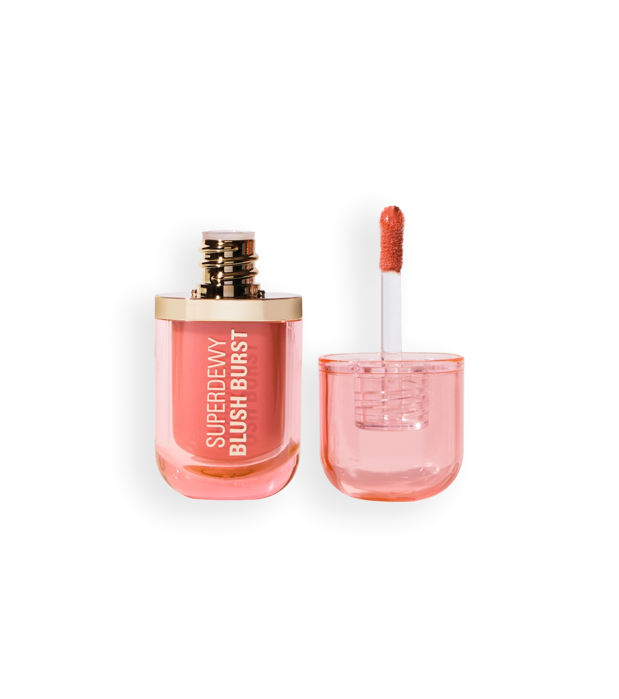 Makeup Revolution - *Super Dewy*  - Blush líquido  Blush burst - Peach Spritz
