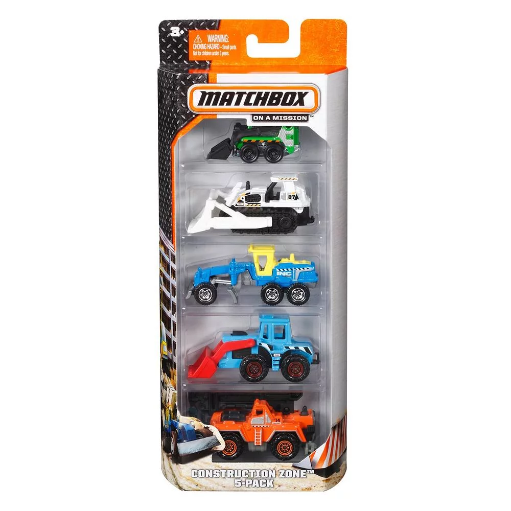 MATCHBOX - PACK 5 VEHICULES