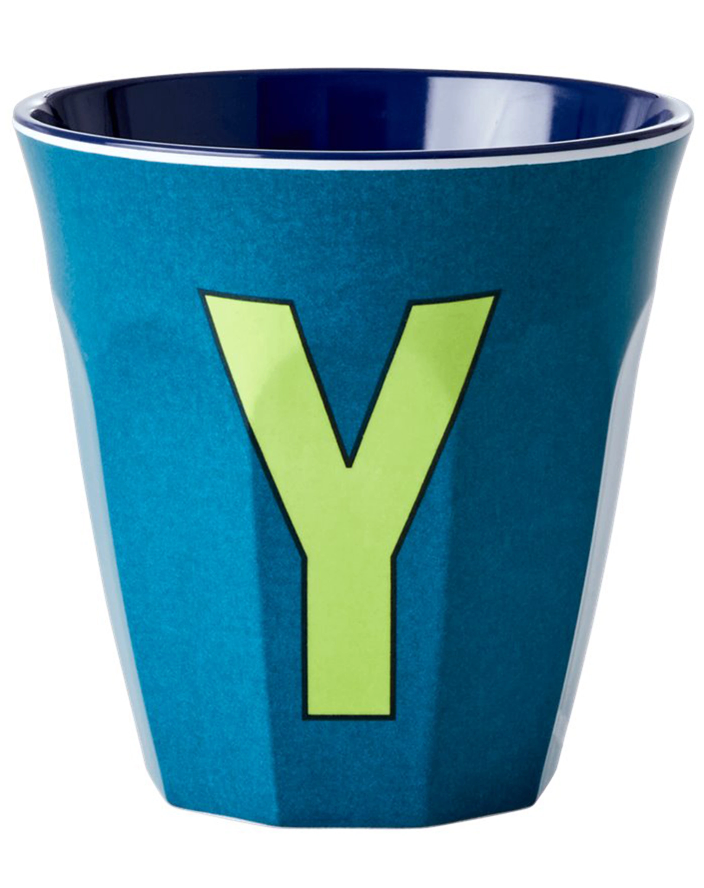 Melamin-Becher LETTER Y - MEDIUM in emerald green