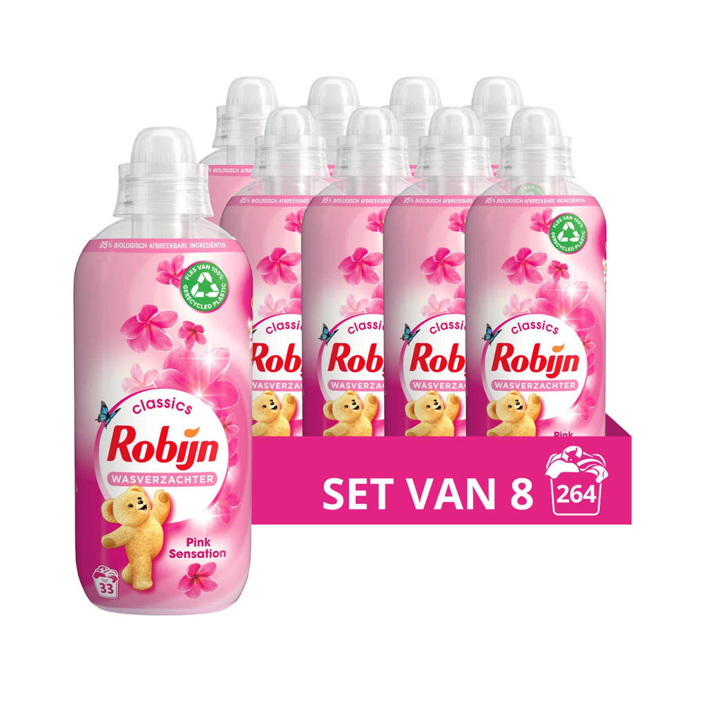 Weinig geurwasverzachter Pink Sensation - 8 x 33 wasbeurten - 264 wasbeurten