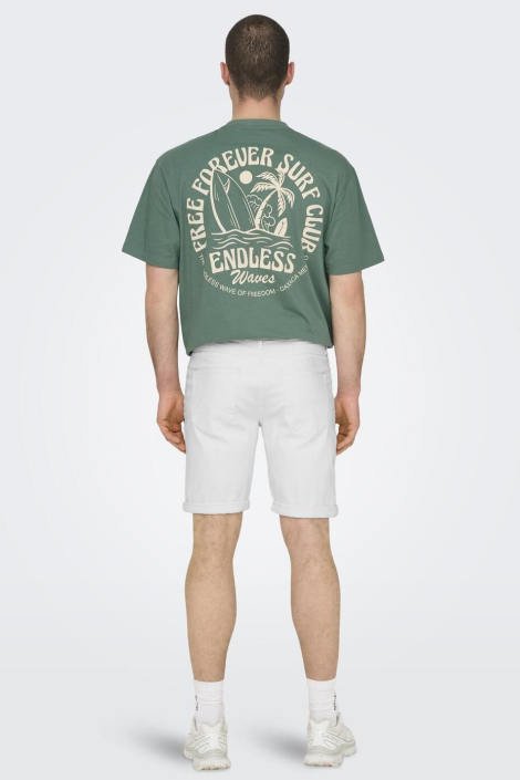 Only & Sons witte heren korte broek