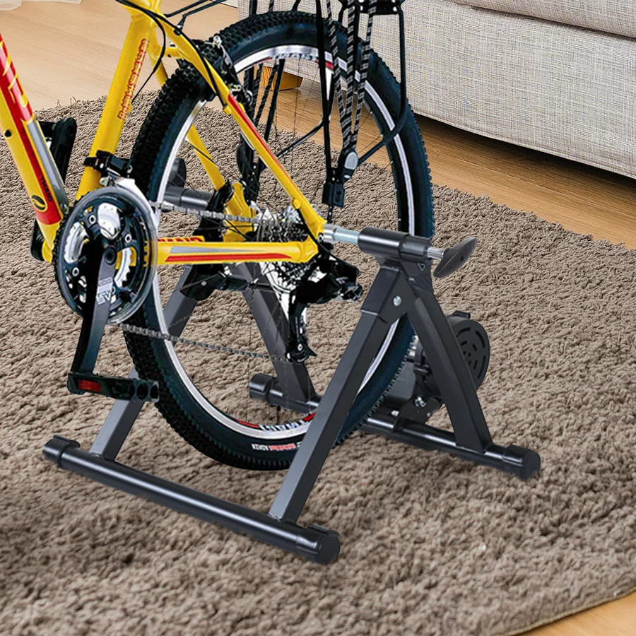 HOMCOM Rollentrainer mit Magnetbremse schwarz