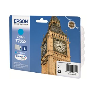 Epson T7032 Big Ben - cyan - cartouche d'encre originale