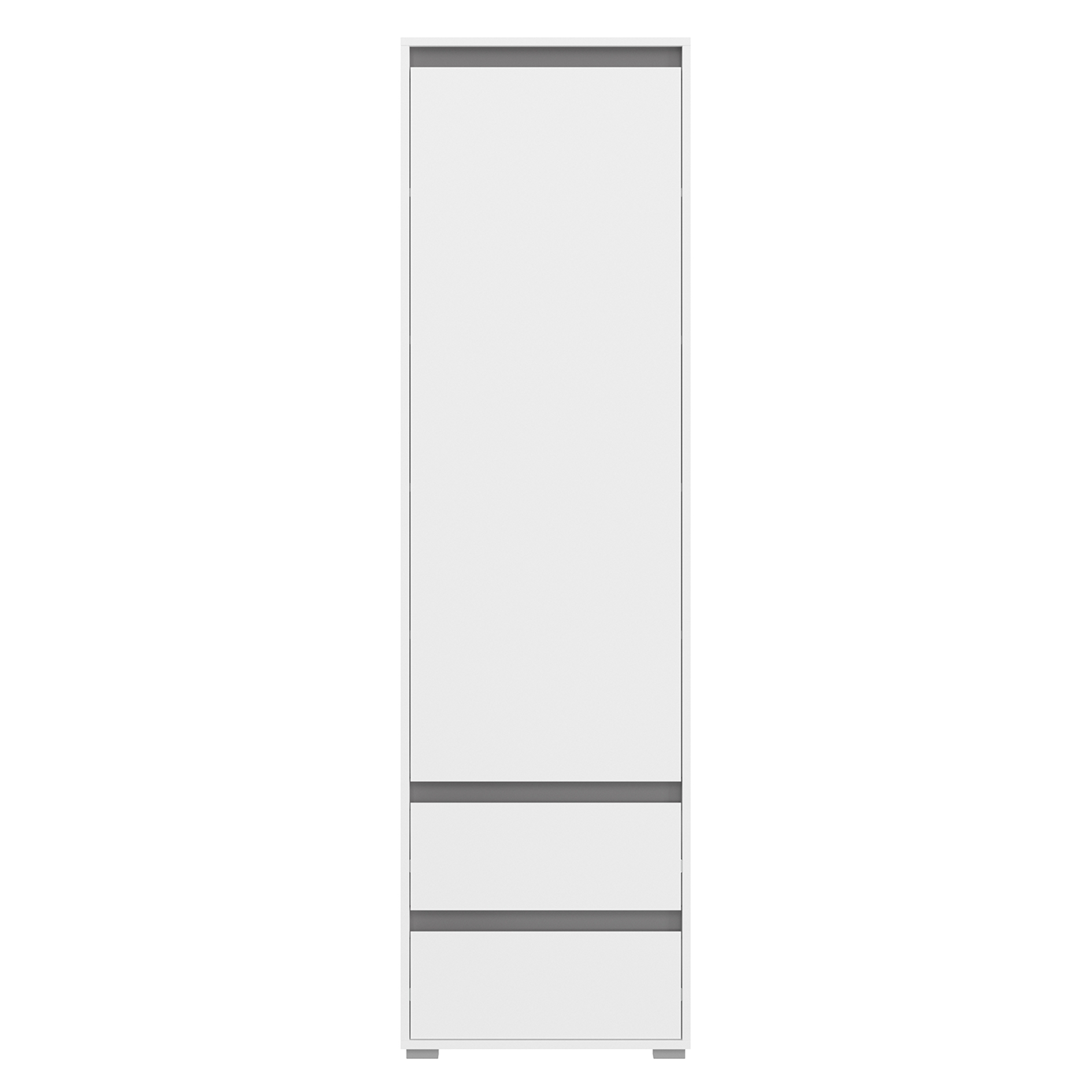 Garderobenschrank TORINO - weiß - 54 cm
