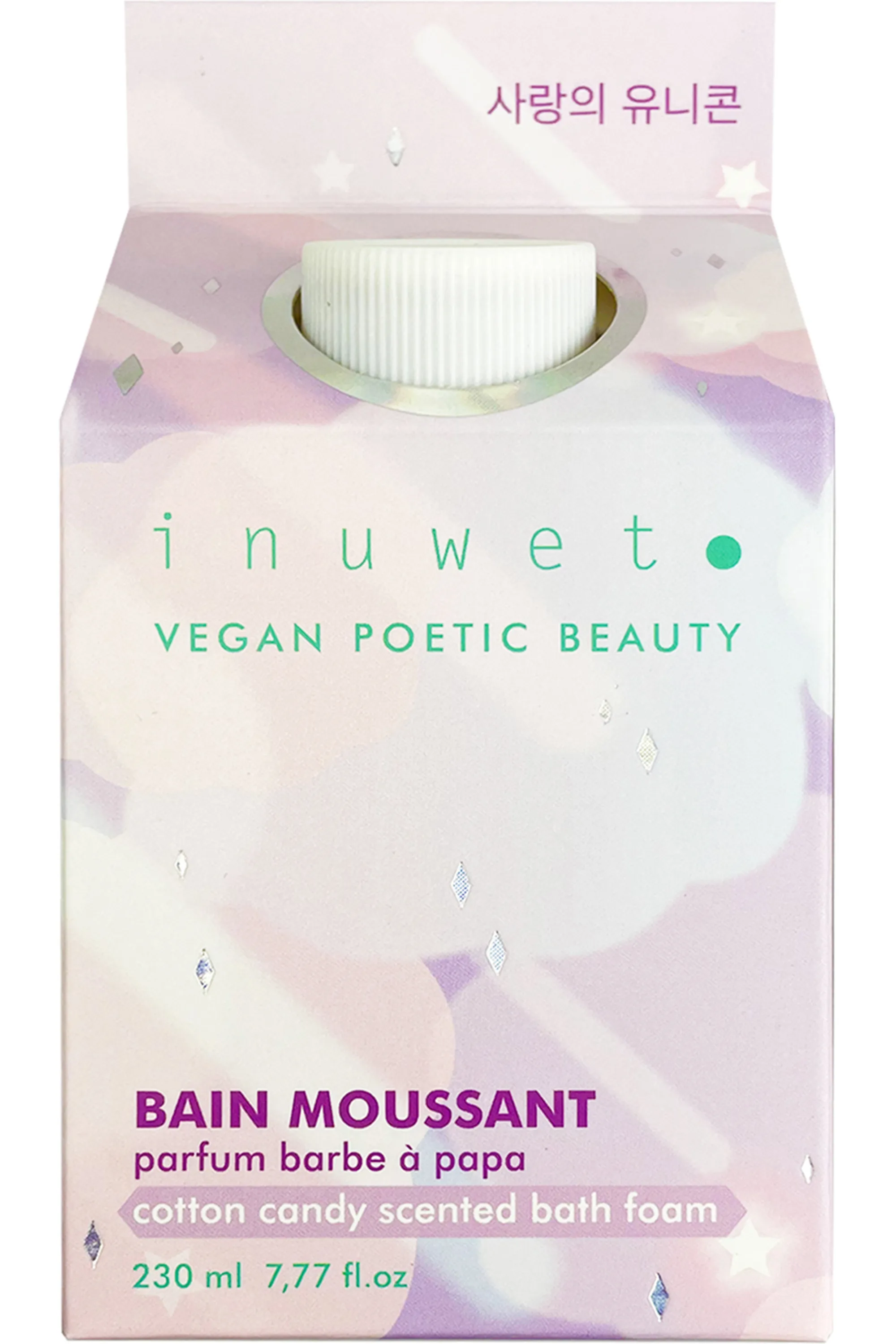 Inuwet (In Unicorn We Trust) Bain moussant parfum Barbe à Papa-230 ml